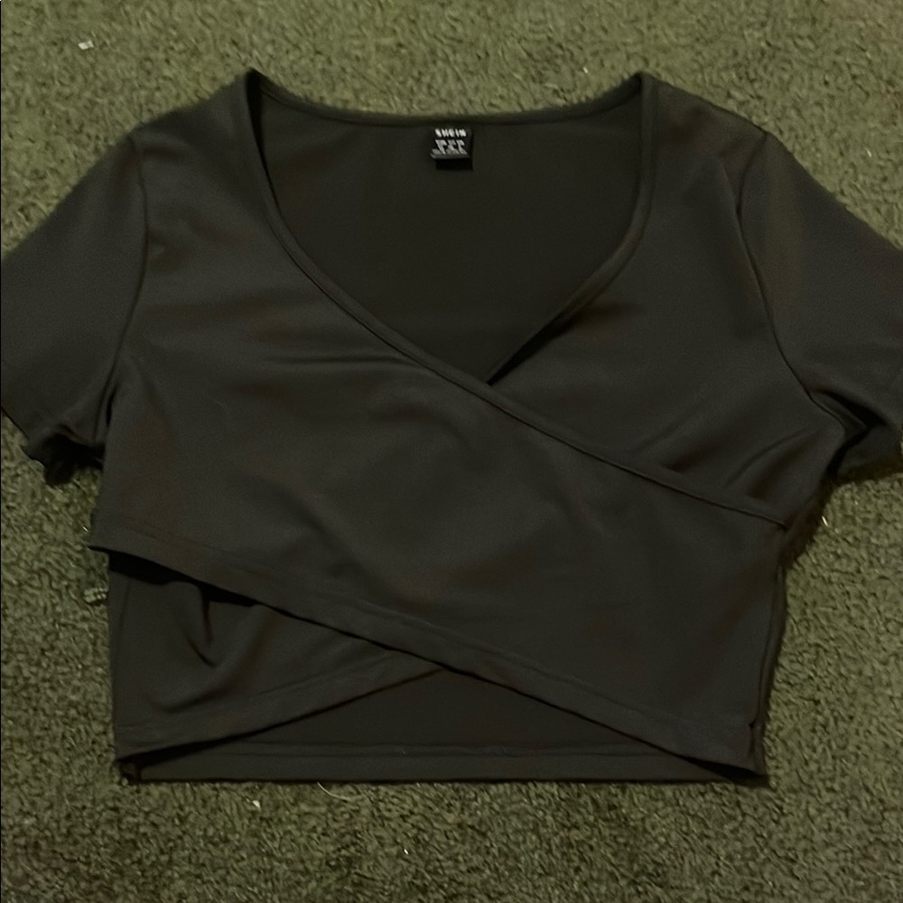 Black Wrap Top